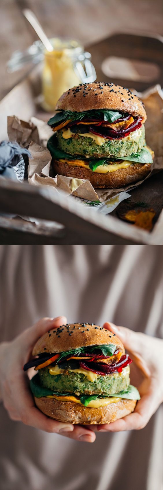 Monster Vegan Burger by Ellie Goulding and Jamie Oliver
