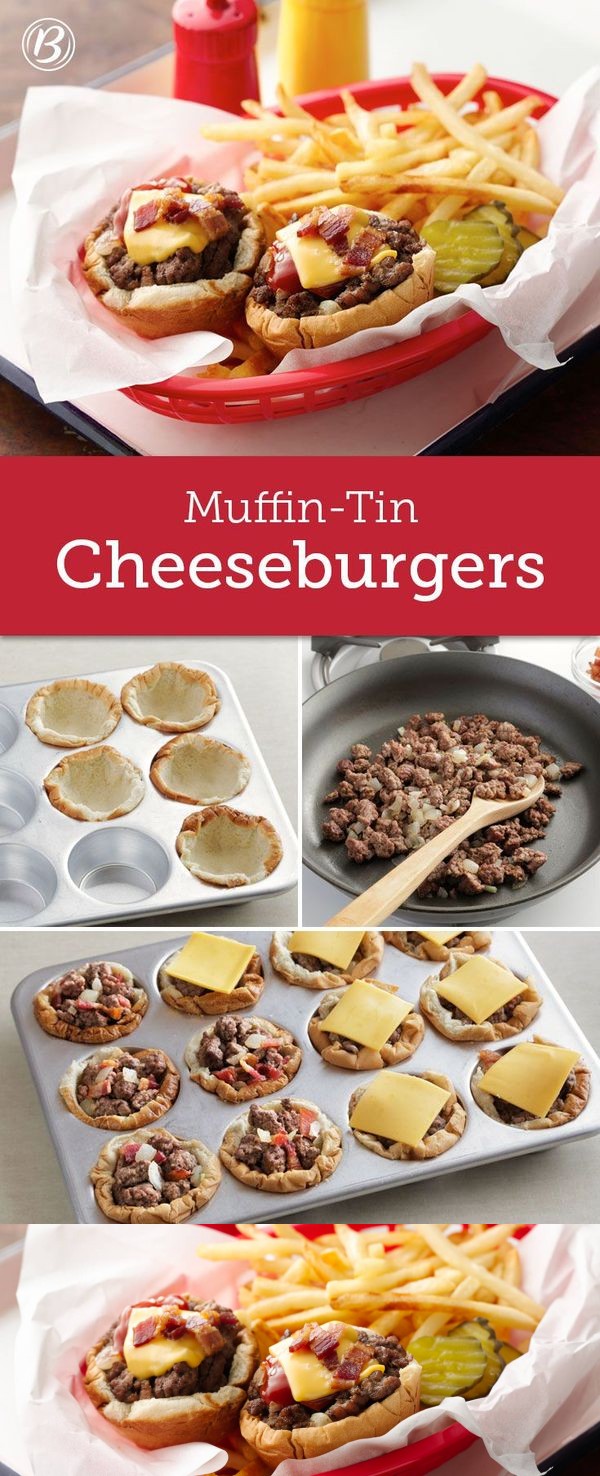 Muffin-Tin Cheeseburgers