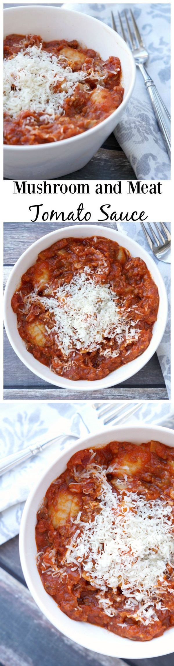 Mushroom and Meat Tomato Sauce