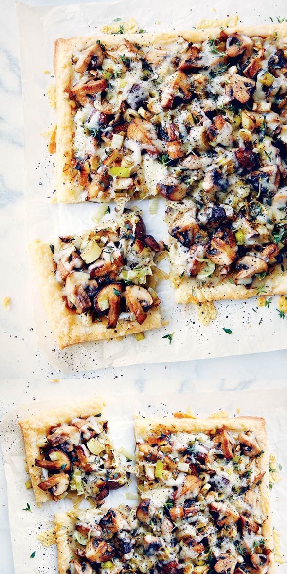 Mushroom Leek Tart