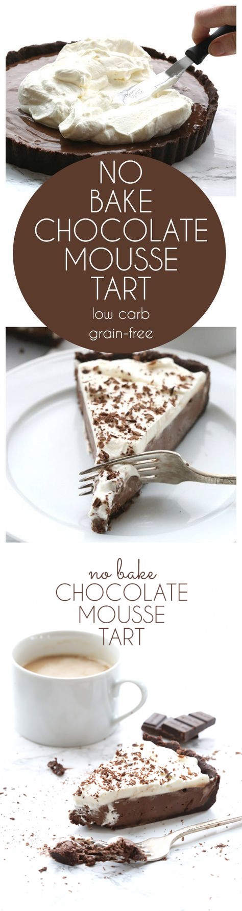 No Bake Chocolate Mousse Tart