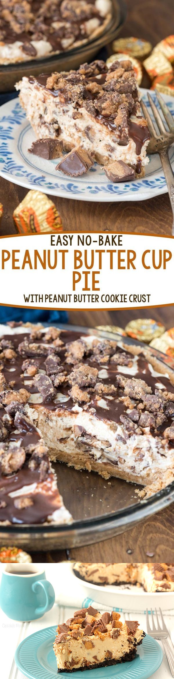 No Bake Peanut Butter Cup Pie