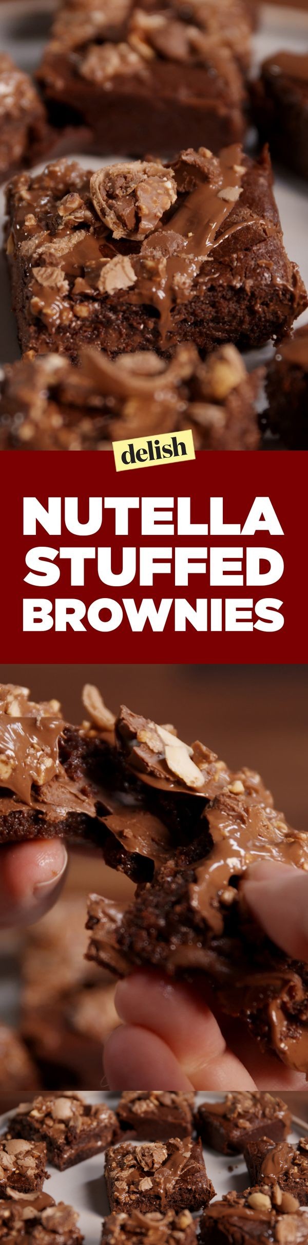 Nutella-Stuffed Brownies