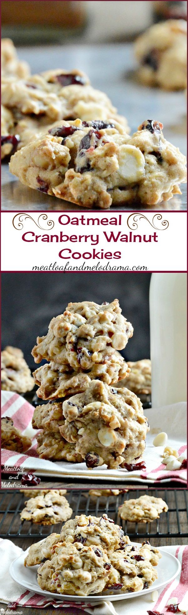 Oatmeal Cranberry Walnut Cookies