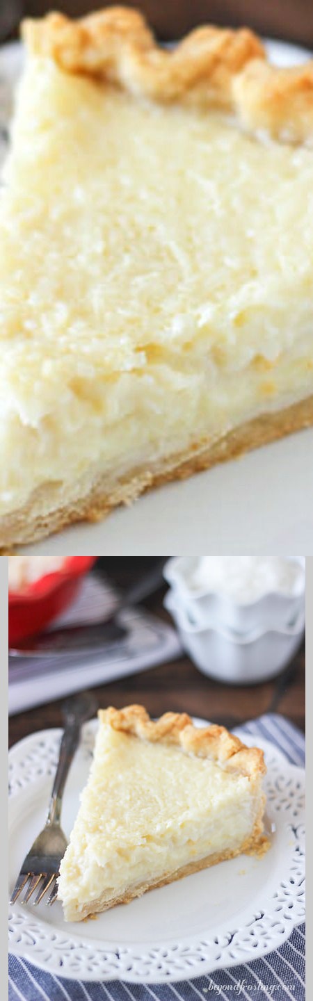 Old Fashioned Coconut Custard Pie