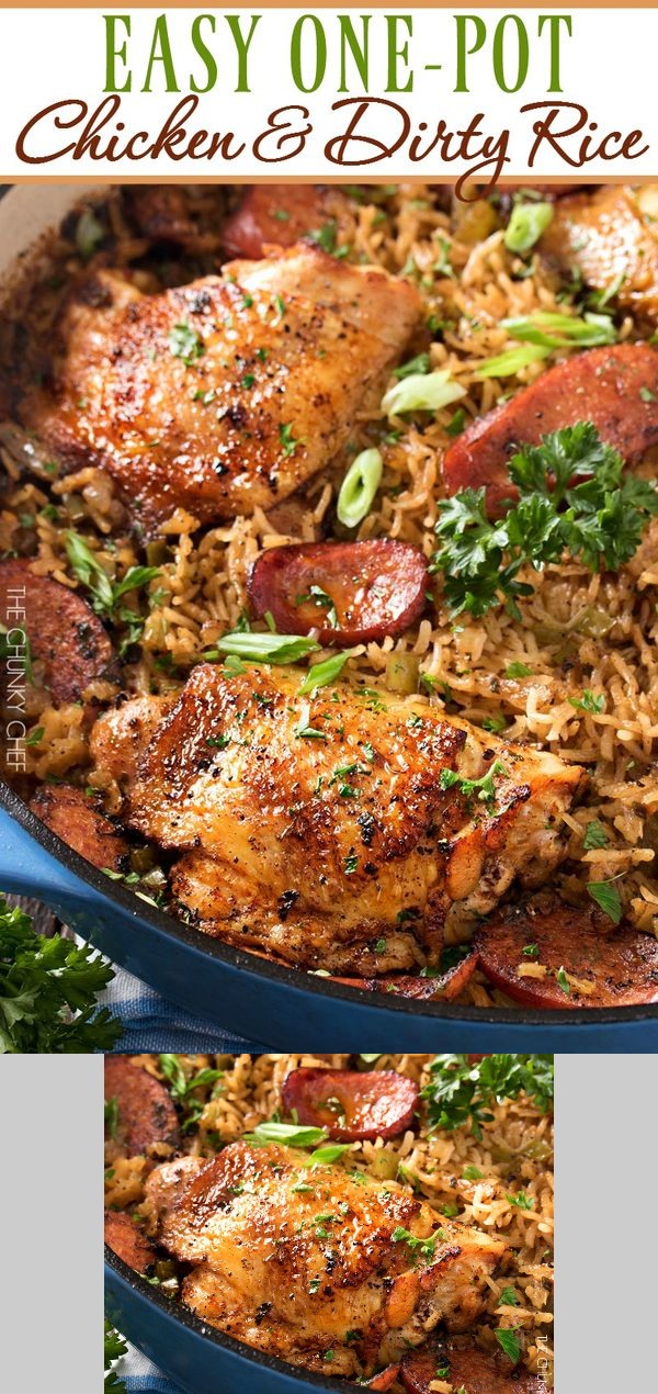 One Pot Chicken and Dirty Rice
