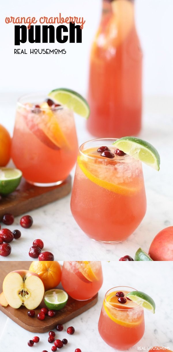 Orange Cranberry Holiday Party Punch