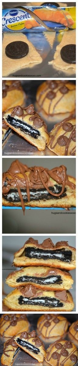 Oreo Stuffed Crescent Rolls