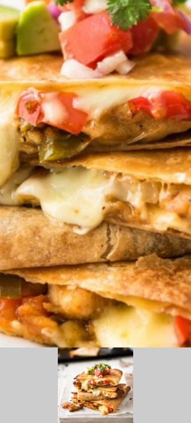 Oven Baked Chicken Quesadillas