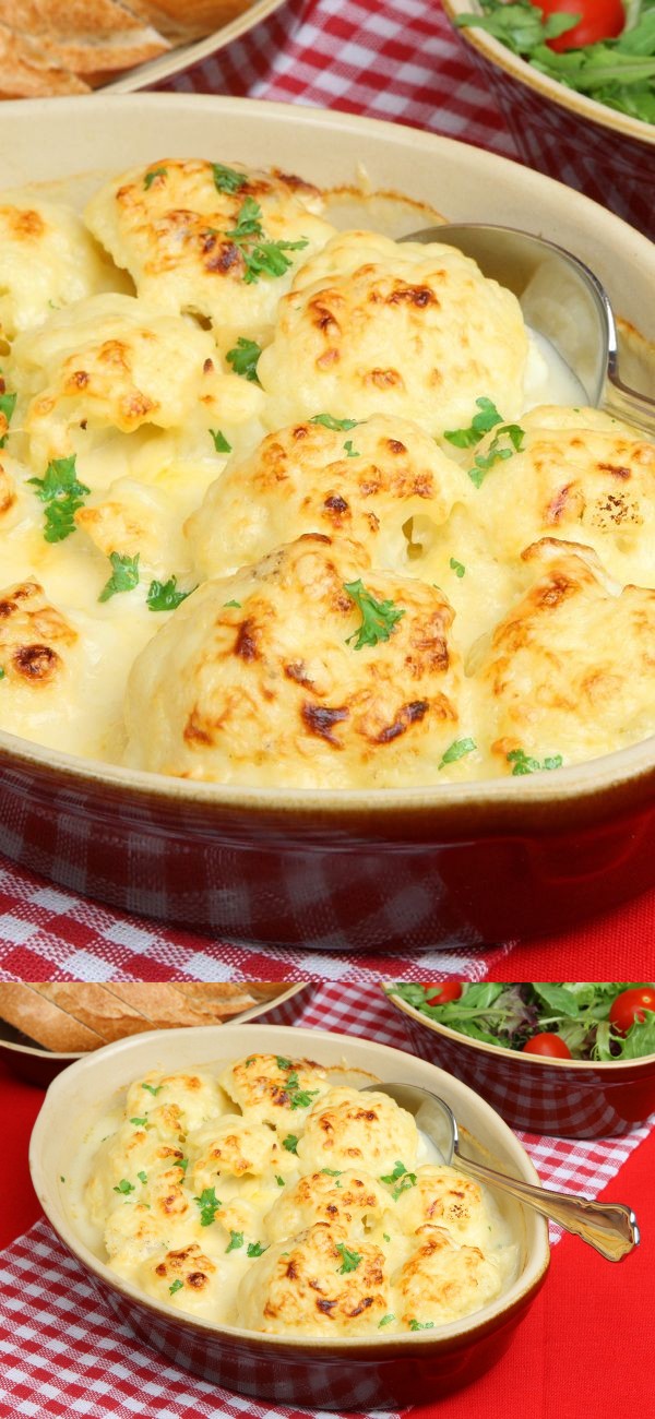 Oven-Roasted Cauliflower with Garlic, Olive Oil and Lemon Juice