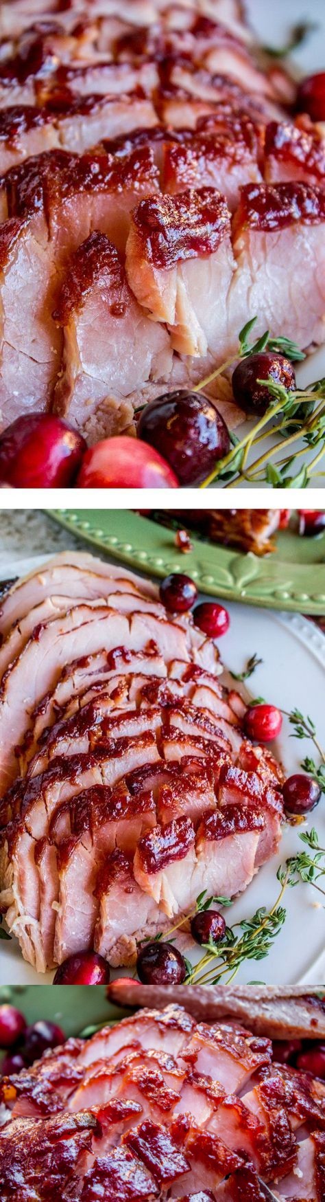 Oven-Roasted Cranberry-Dijon Glazed Ham