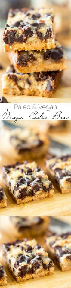 Paleo and Vegan Magic CookieBars