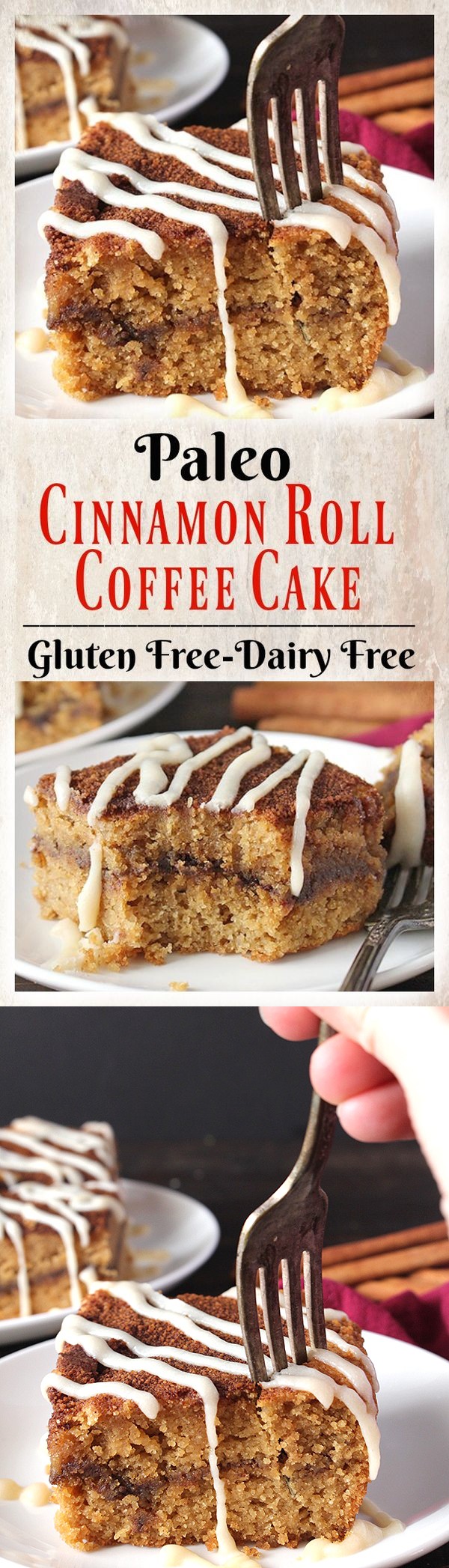 Paleo Cinnamon Roll Coffee Cake