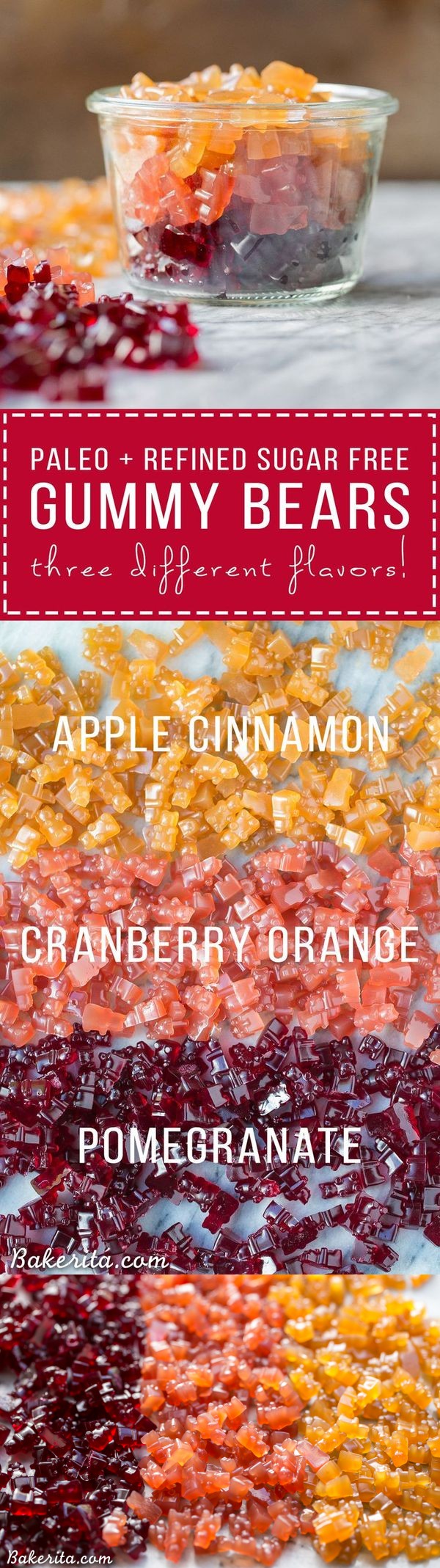 Paleo Gummies (Three Flavors: Apple Cinnamon, Pomegranate + Cranberry Orange