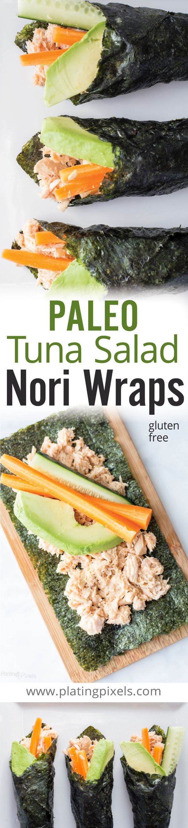 Paleo Tuna Salad Sushi Wraps