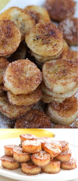 Pan Fried Cinnamon Bananas