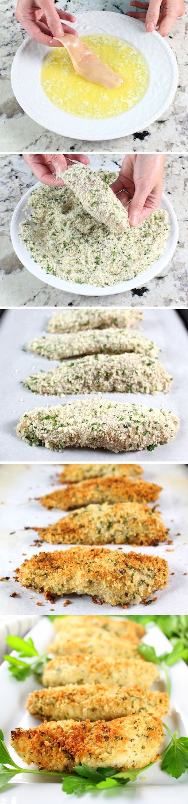 Parmesan Baked Chicken Strips