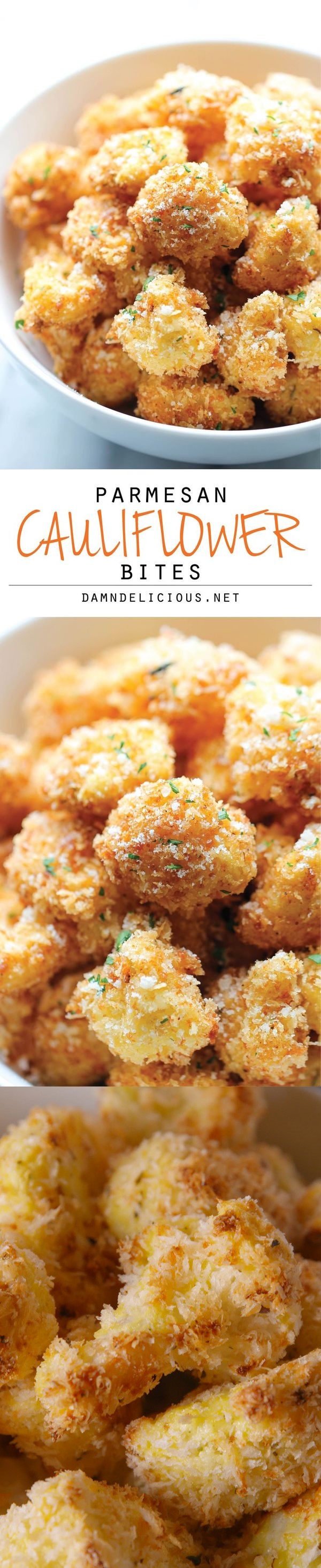 Parmesan Cauliflower Bites