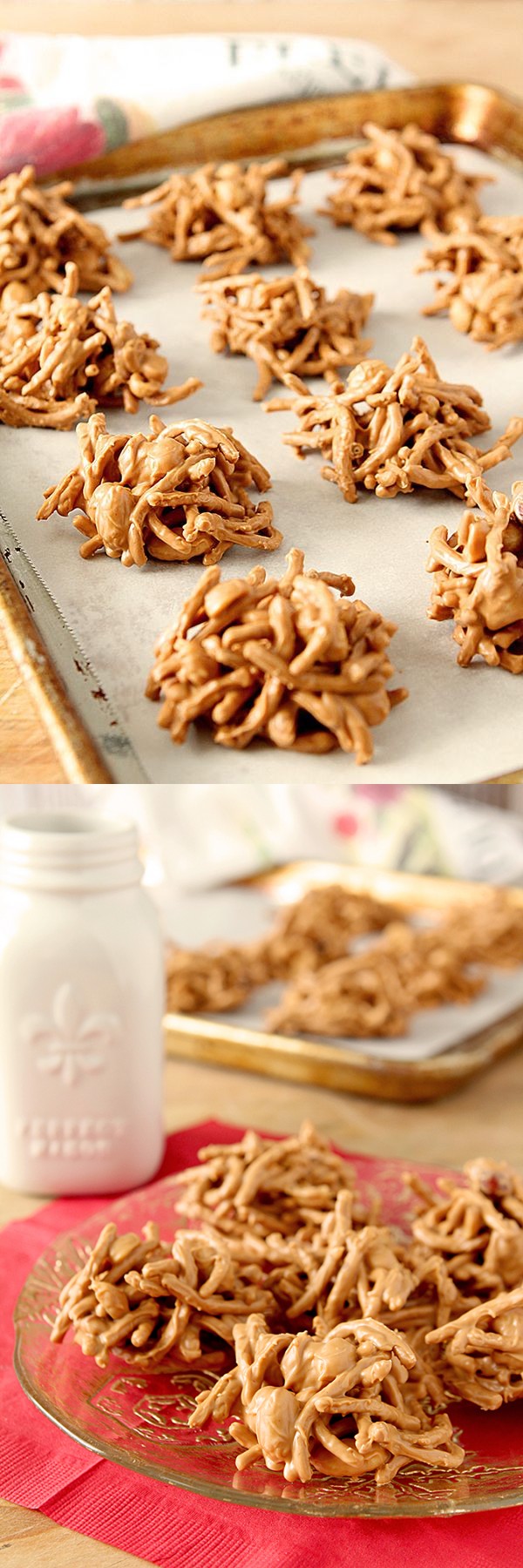 Peanut Butter and Butterscotch Haystacks