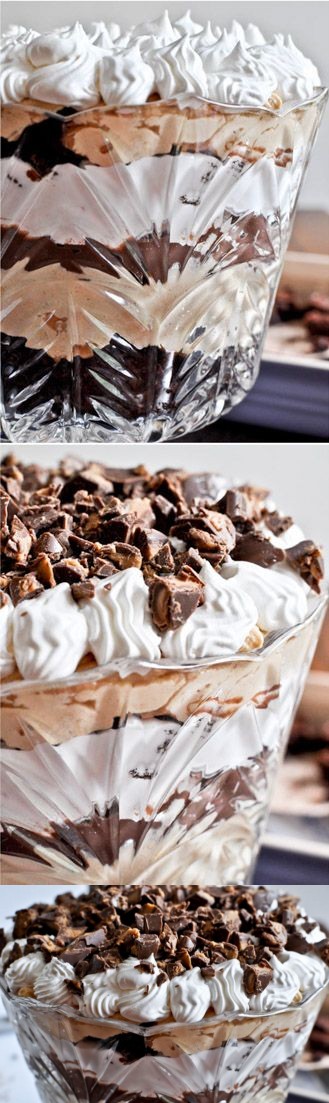 Peanut Butter Fudge Brownie Trifle