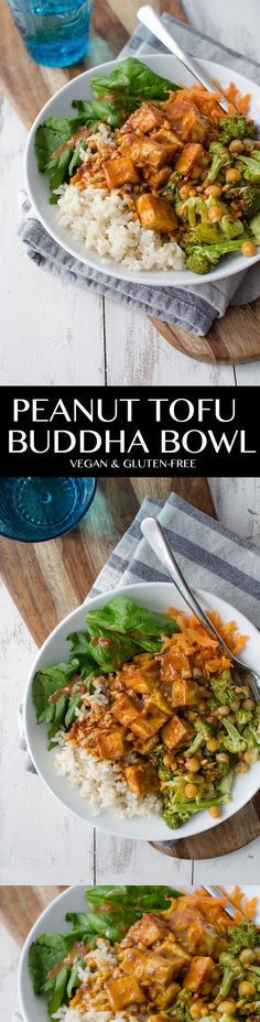 Peanut Tofu Buddha Bowl