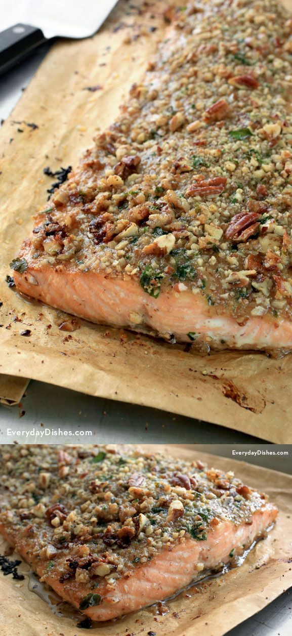 Pecan-Crusted Honey Mustard Salmon