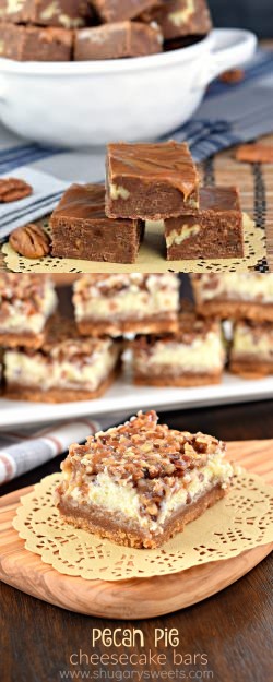 Pecan Pie Cheesecake Bars