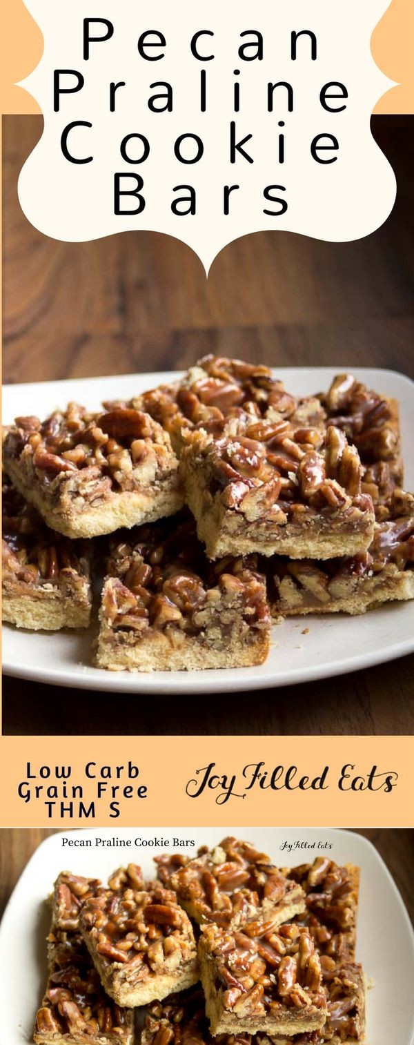 Pecan Praline Cookie Bars