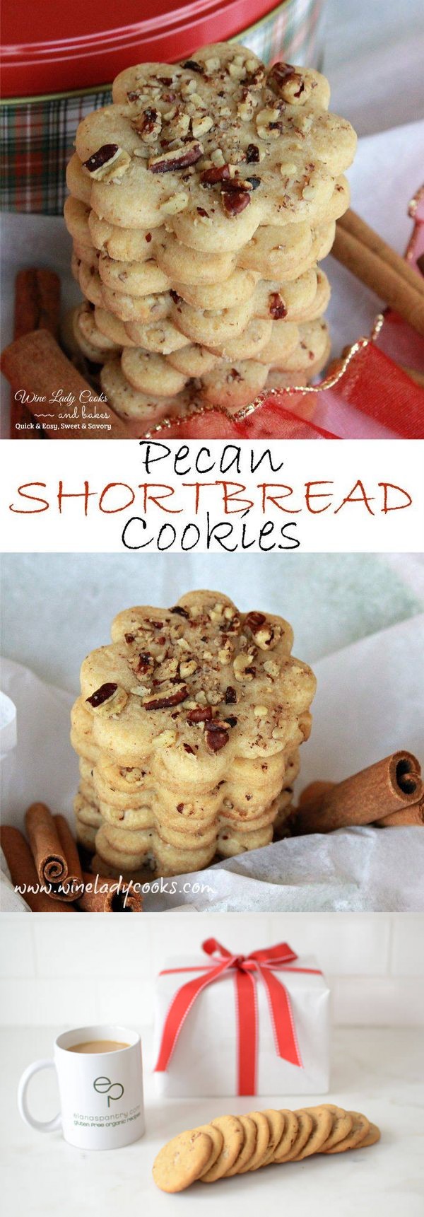 Pecan Shortbread Cookies