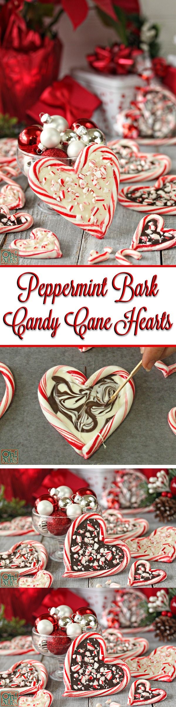 Peppermint Bark Candy Cane Hearts