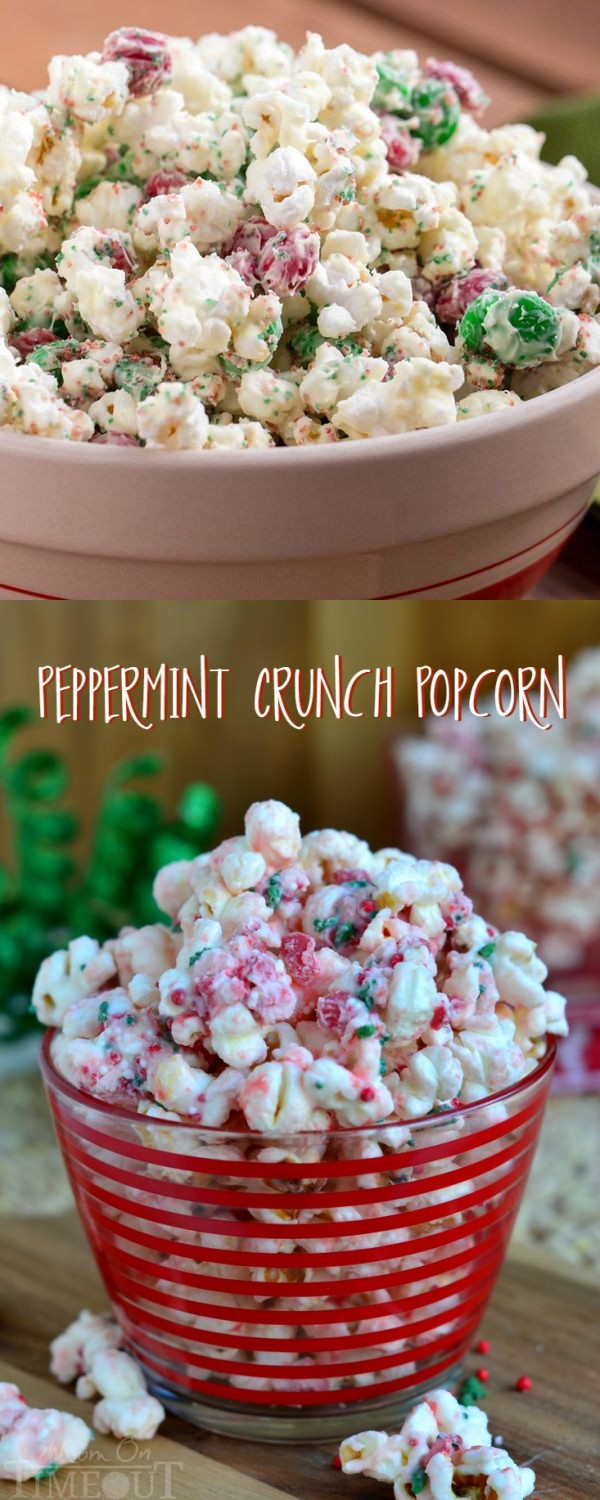 Peppermint Crunch Popcorn