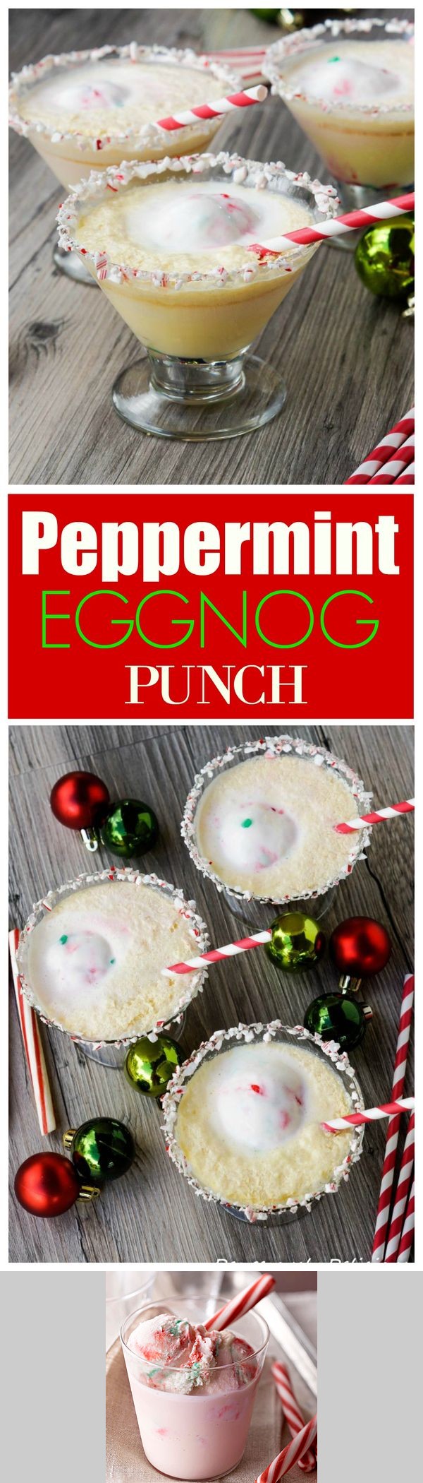 Peppermint-Eggnog Punch
