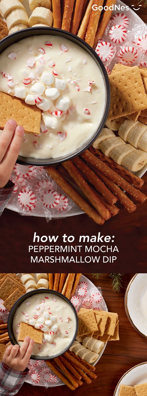 Peppermint Mocha Marshmallow Dip