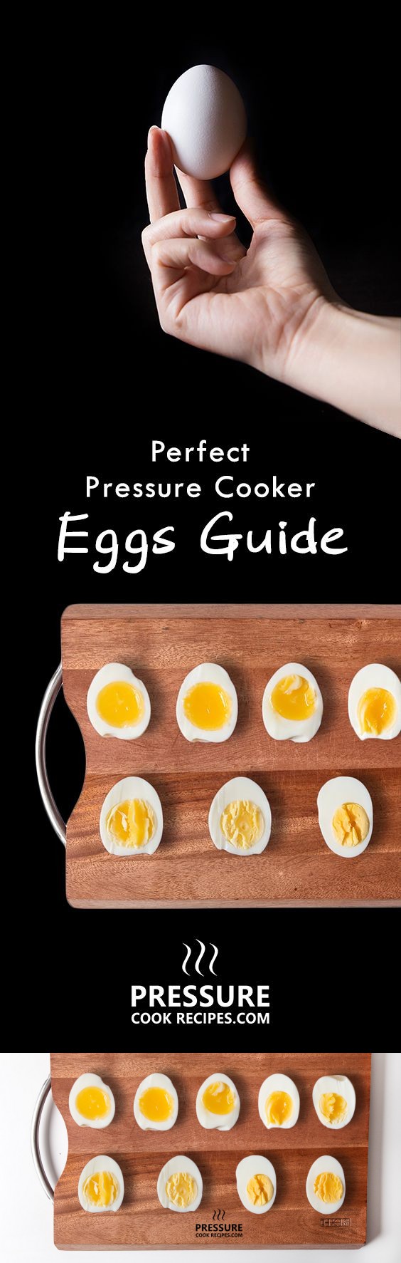 Perfect Pressure Cooker Soft, Medium, Hard Boiled Eggs