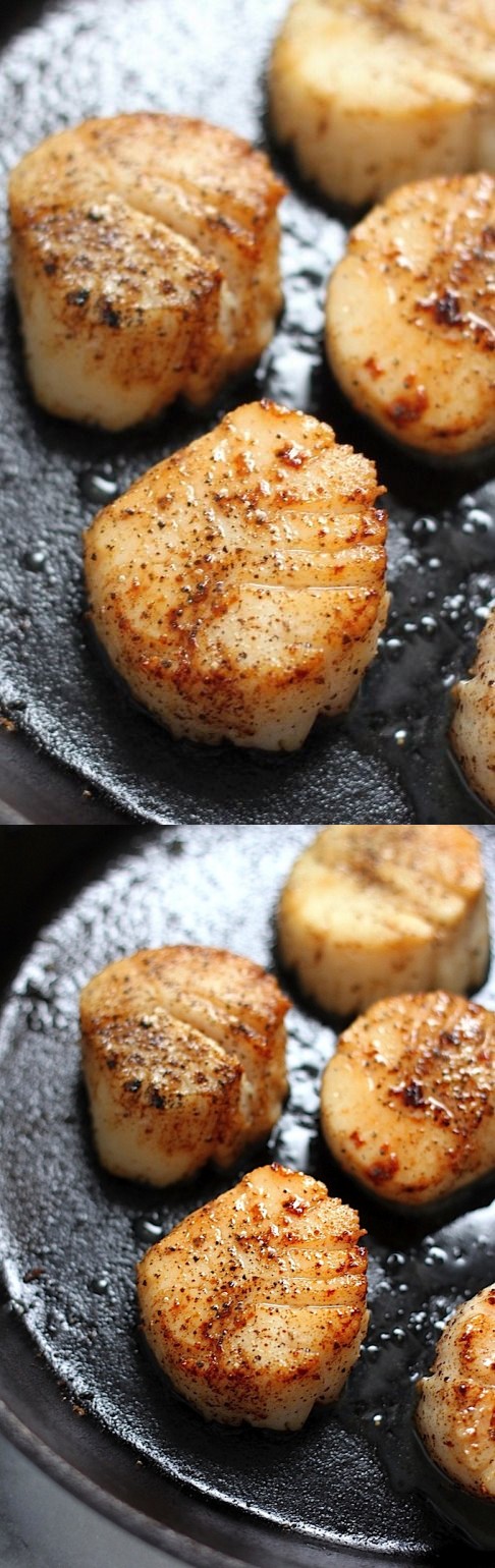 Perfectly Seared Scallops