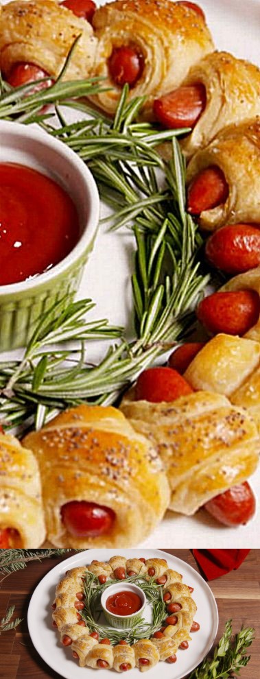 Pigs In A Blanket Wreath