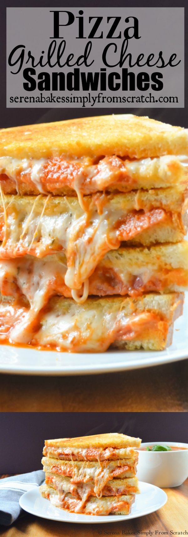 Pizza Grilled Cheese Sandwiches