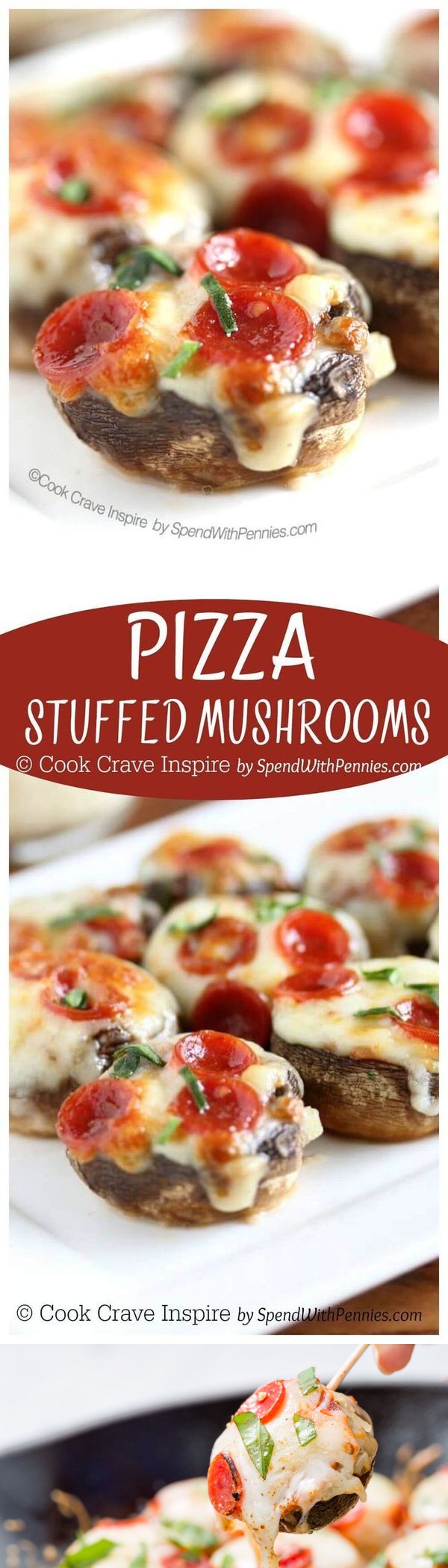 Pizza-Stuffed Mushrooms