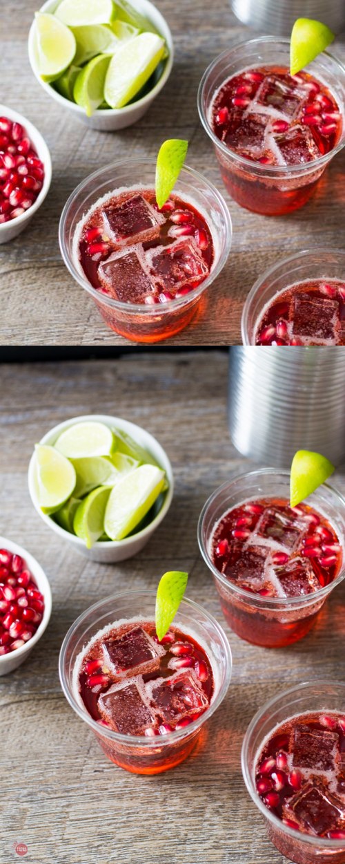 Pomegranate Sparkler with Ginger Ale