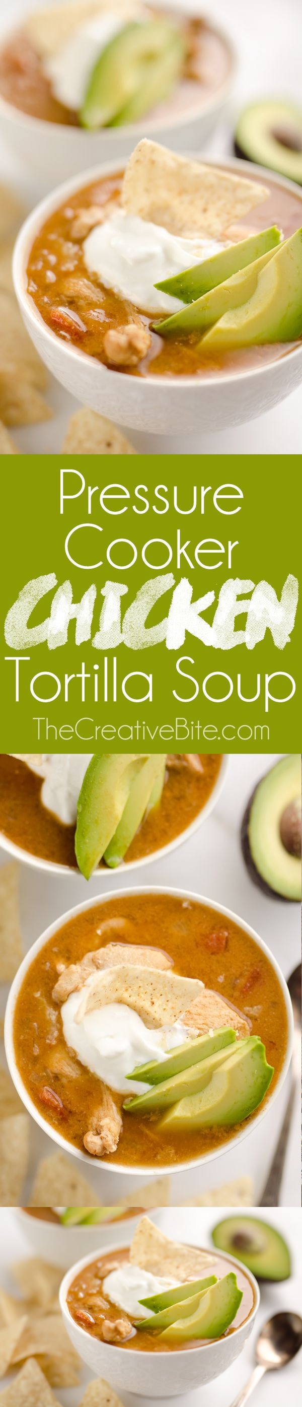 Pressure Cooker Chicken Tortilla Soup