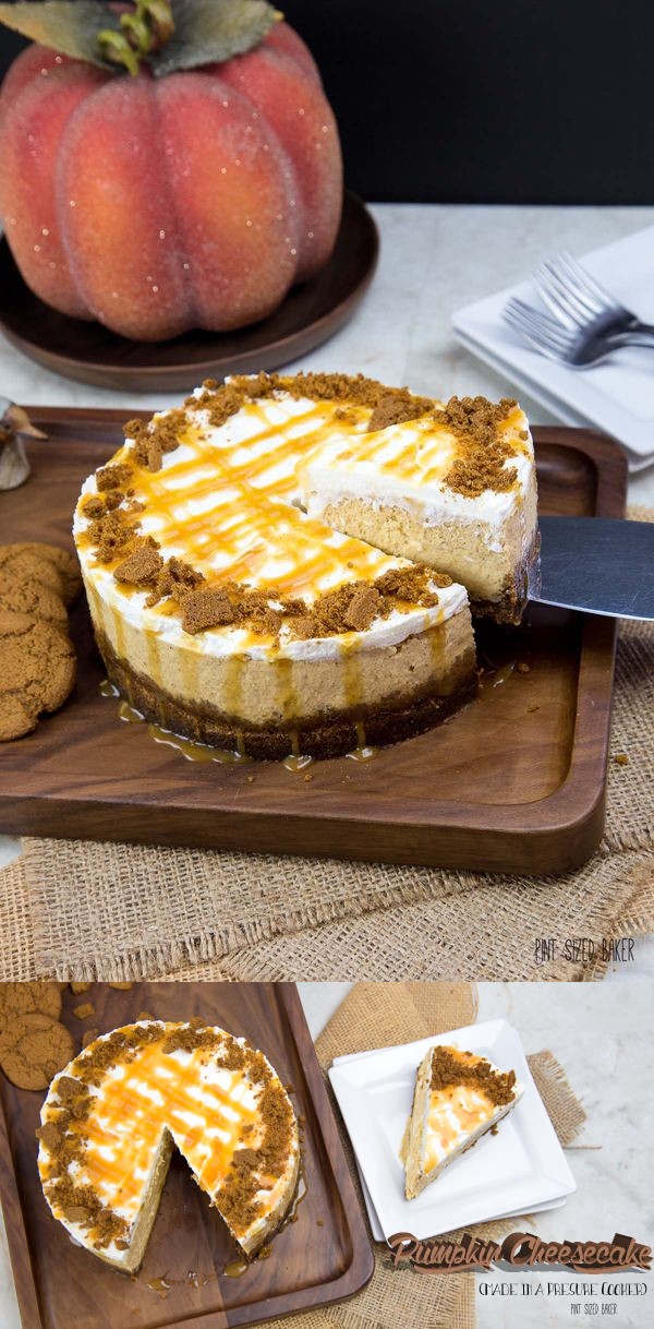 Pressure Cooker Pumpkin Cheesecake