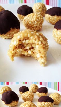 Puffed Quinoa Peanut Butter Balls