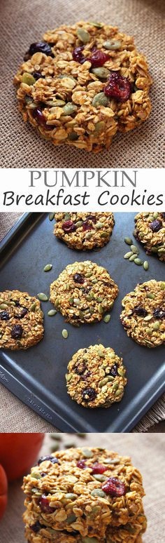 Pumpkin Breakfast Cookies