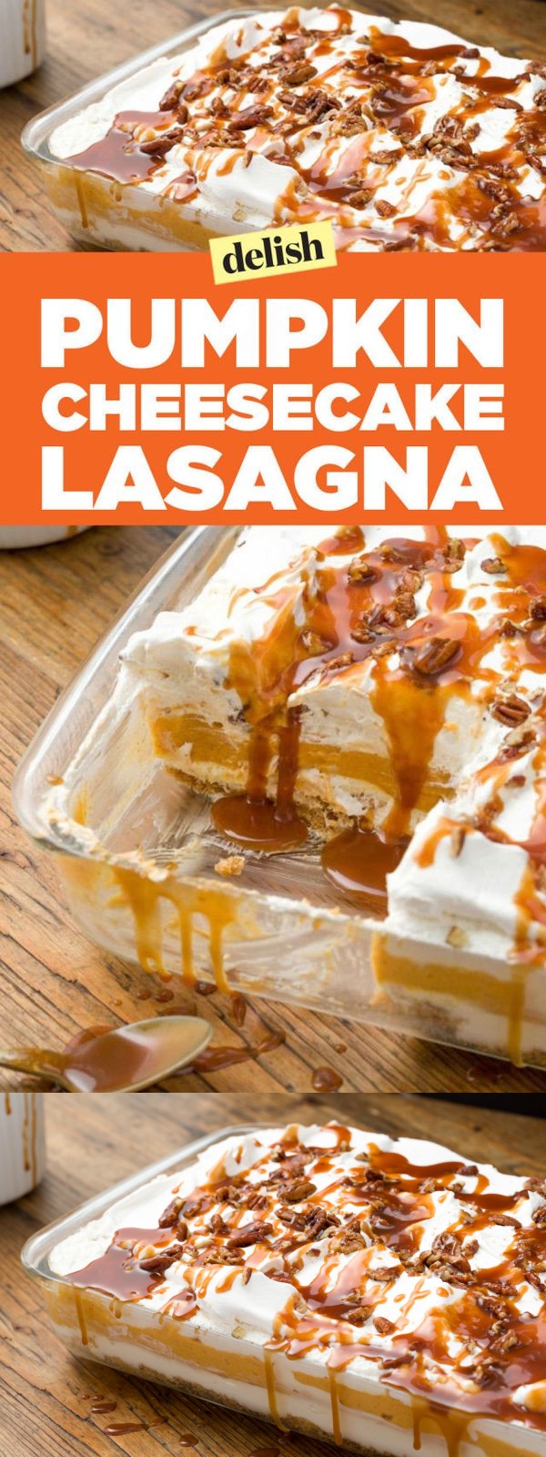 Pumpkin Cheesecake Lasagna