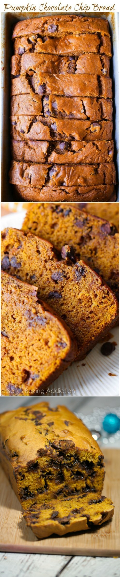 Pumpkin Chocolate Chip Bread