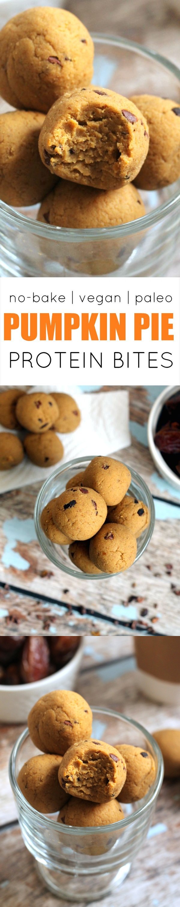 Pumpkin Pie Protein No-Bake Bites