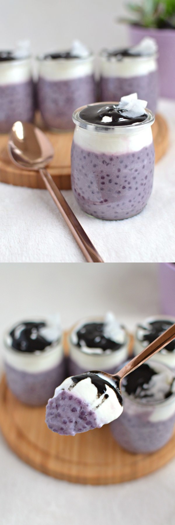 Purple Sweet Potato Tapioca Pudding