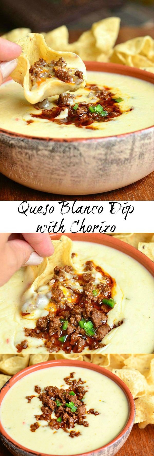 Queso Blanco Dip with Chorizo