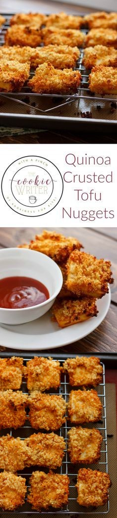 Quinoa Crusted Tofu Nuggets (Tofu 