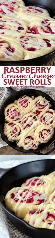 Raspberry Cream Cheese Sweet Rolls